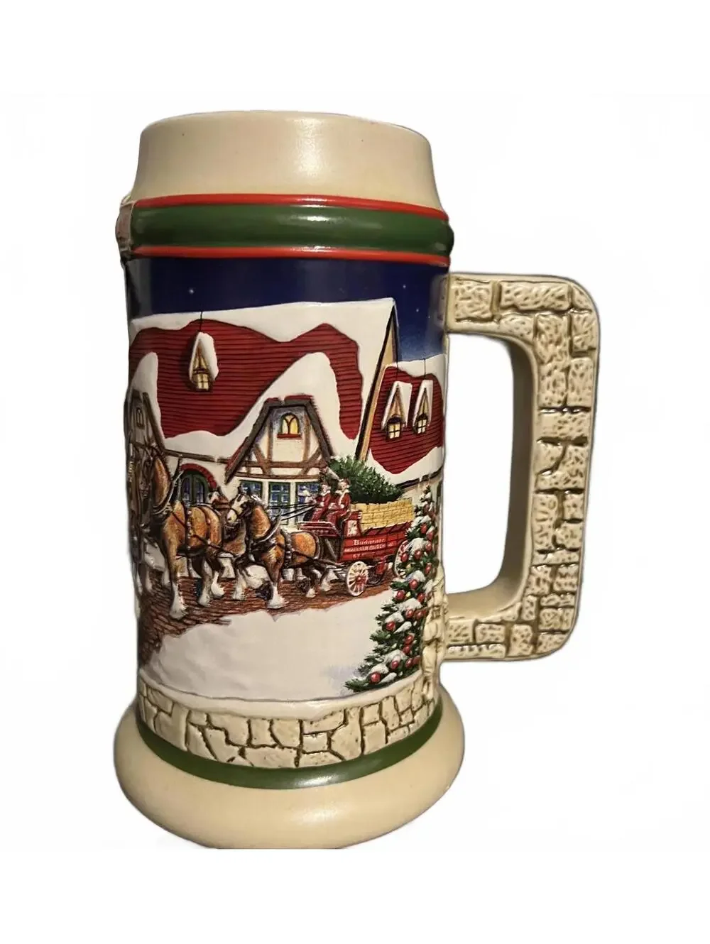 Budweiser 1998 Holiday Stein 